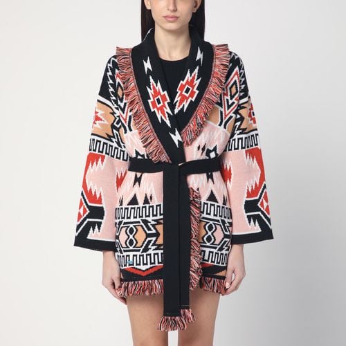 Cardigan Geometric Roots peach/black - Alanui - Modalova