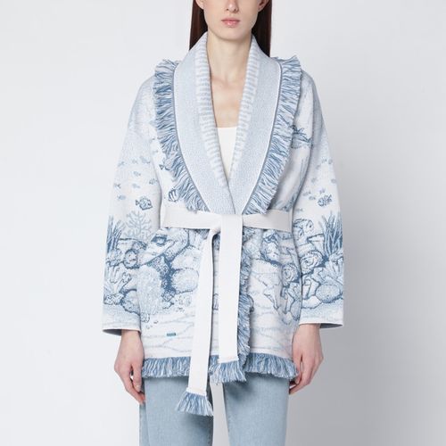 Deep In The Ocean cardigan in white/light - Alanui - Modalova