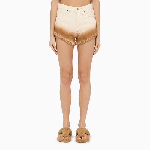 Ivory denim shorts - Alanui - Modalova