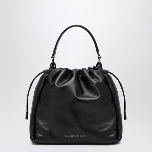 Schwarze Bucket Bag Mellow - Brunello Cucinelli - Modalova