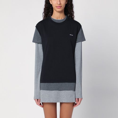 Set of three /Slate/Grey T-shirts - Miu Miu - Modalova