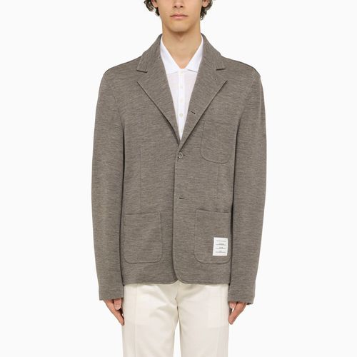 Virgin wool single-breasted jacket - Thom Browne - Modalova