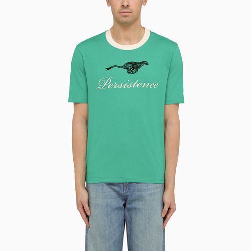 Green cotton T-shirt with print - WALES BONNER - Modalova