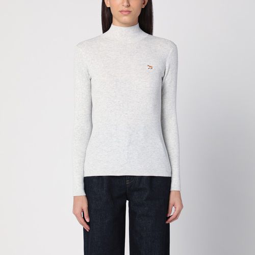 Light wool and cotton turtleneck - Maison Kitsuné - Modalova