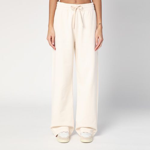 White jogging pants with Fox logo - Maison Kitsuné - Modalova