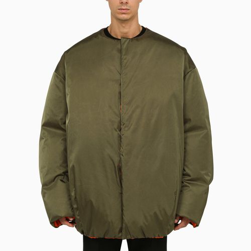 Militärgrüne Oversize-Daunenjacke - Prada - Modalova