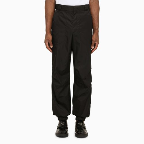 Pantalone regolare nero in Re-Nylon - Prada - Modalova