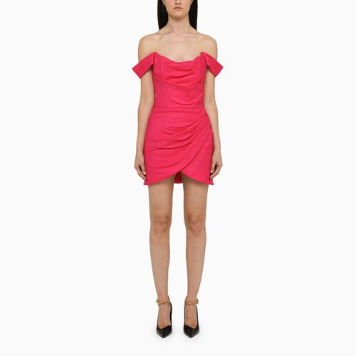 Leanna fuchsia short dress - Costarellos - Modalova