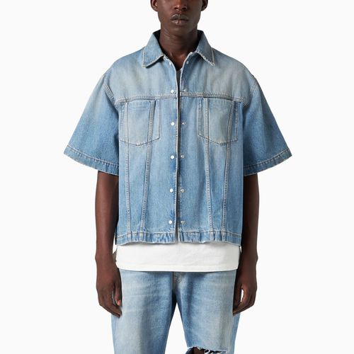 Boxy short sleeved denim shirt - 1989 STUDIO - Modalova