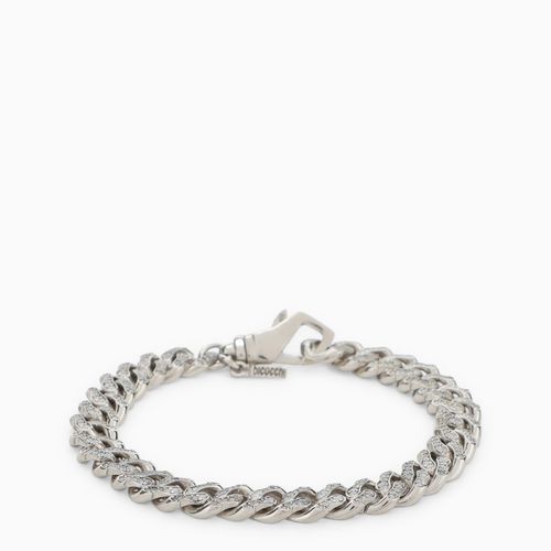 Sterling silver 925 chain bracelet with small crystals - Emanuele Bicocchi - Modalova