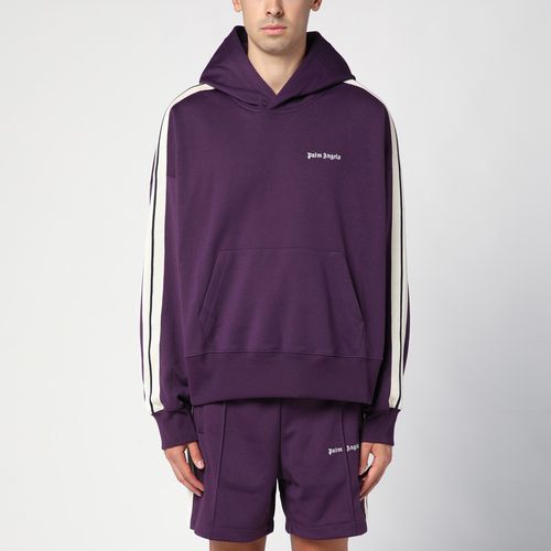 Dark purple Track sweatshirt hoodie - Palm Angels - Modalova