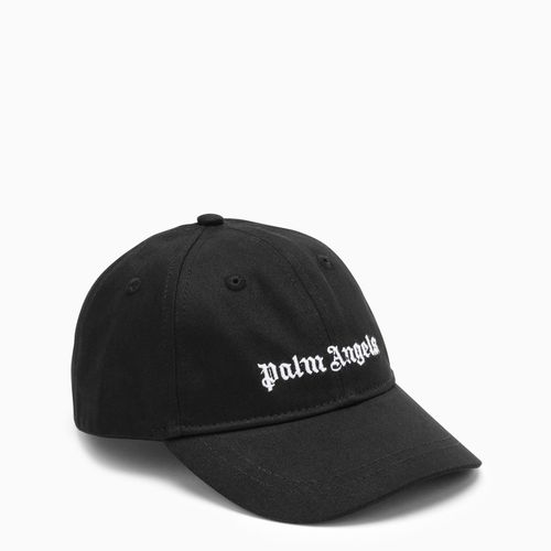 Schwarze Kappe mit Logo - Palm Angels - Modalova