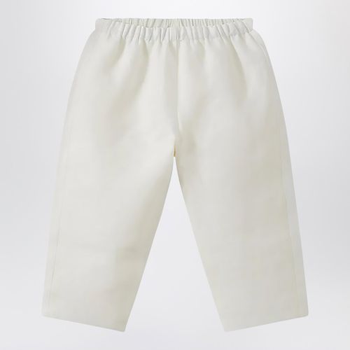 Dandy milk-white linen trousers - Bonpoint - Modalova