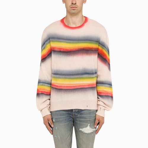 Multicoloured striped crew-neck jumper - AMIRI - Modalova