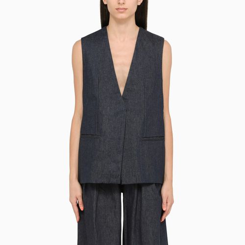 Gilet blu in cotone - AMIRI - Modalova