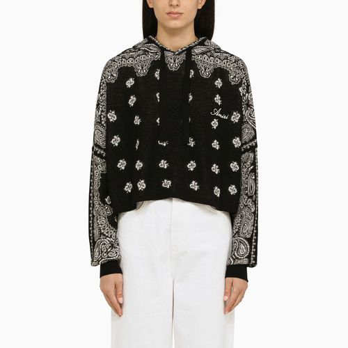 Felpa Paisley nera in maglia - AMIRI - Modalova