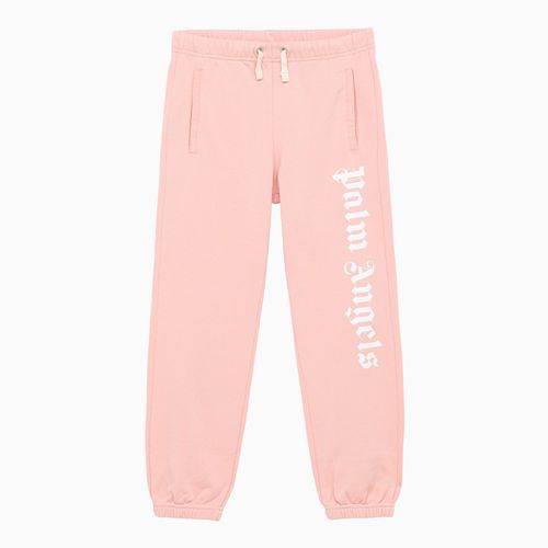 Pantalone jogging rosa con logo - Palm Angels - Modalova