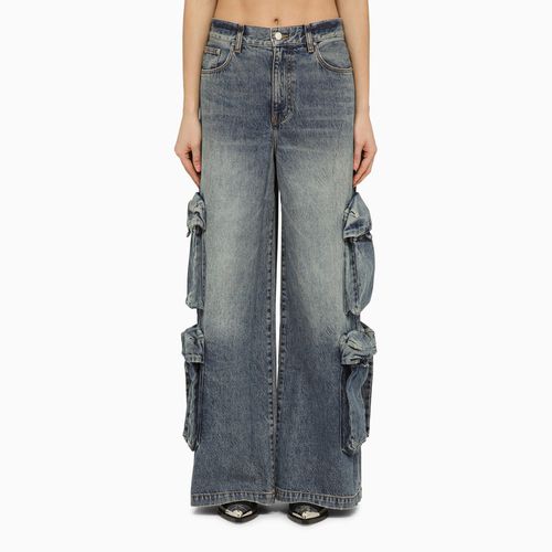 Jeans baggy cargo blu in denim - AMIRI - Modalova