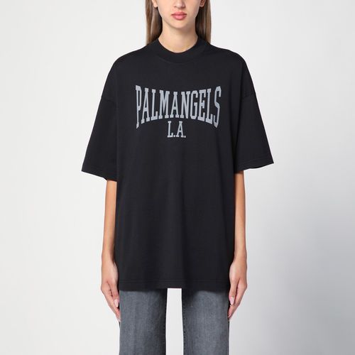 College t-shirt black/grey - Palm Angels - Modalova