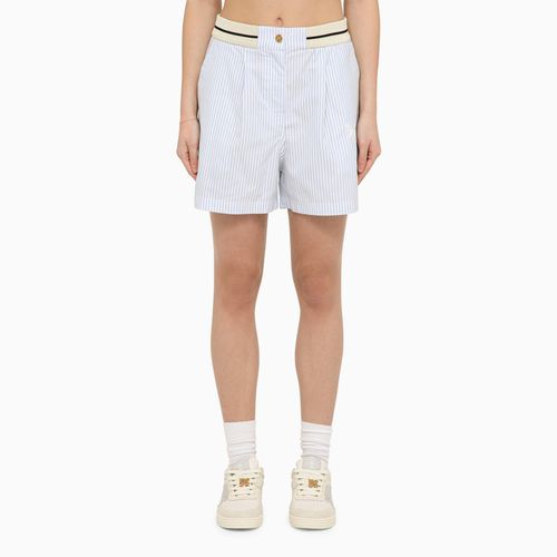 Short boxer a righe bianco/ in cotone - Palm Angels - Modalova