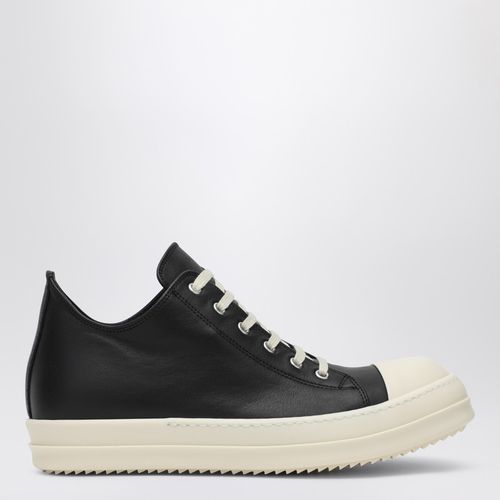 Black leather sneaker - Rick Owens - Modalova