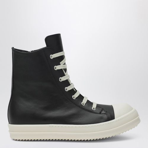 Weißer hoher Sneaker aus Leder - Rick Owens - Modalova