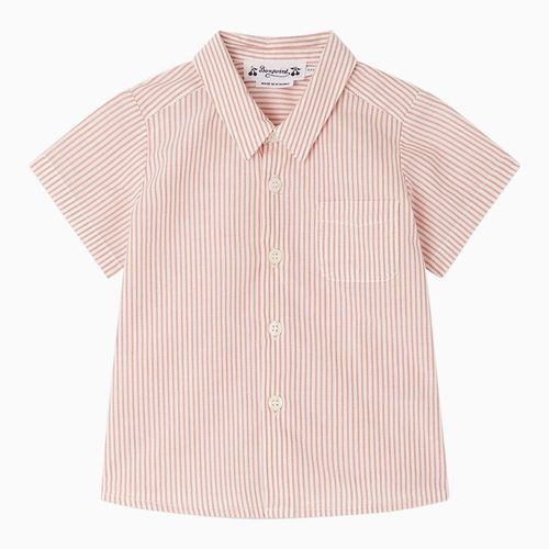 Camicia Fredy a righine terracotta in cotone - Bonpoint - Modalova