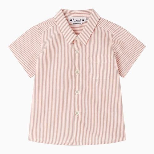 Fredy striped terracotta cotton shirt - Bonpoint - Modalova