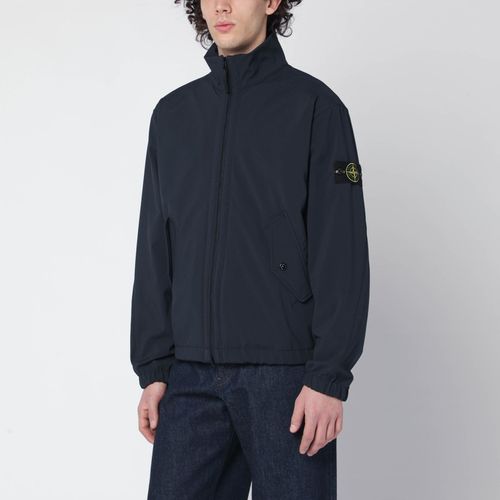 Marineblaue Jacke mit Reißverschluss - Stone Island - Modalova