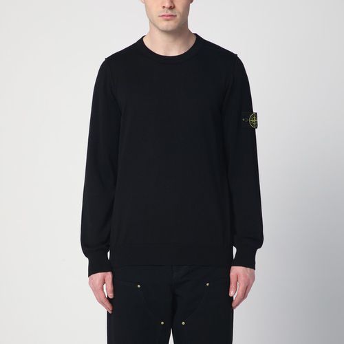 Black cotton sweater - Stone Island - Modalova