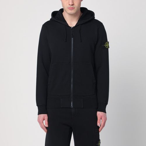 Black zip hoodie in cotton - Stone Island - Modalova