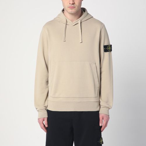 Beigefarbener Hoodie aus Baumwolle - Stone Island - Modalova