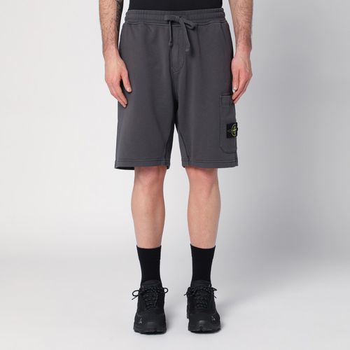 Anthracite cotton bermuda shorts - Stone Island - Modalova