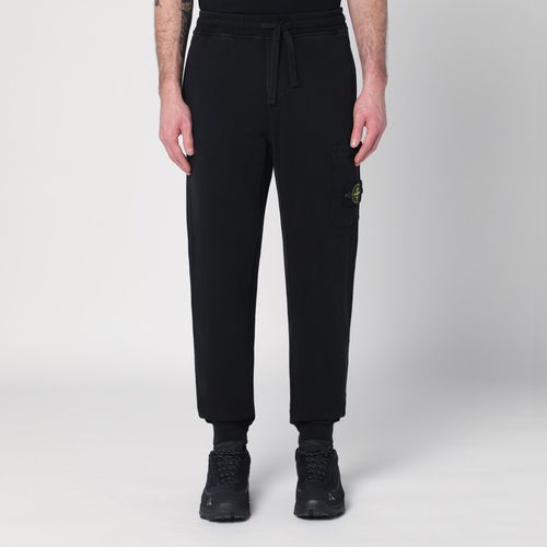 Black cotton jogging trousers - Stone Island - Modalova