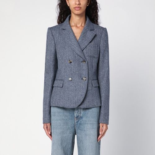 Mélange wool double-breasted jacket - Loewe - Modalova