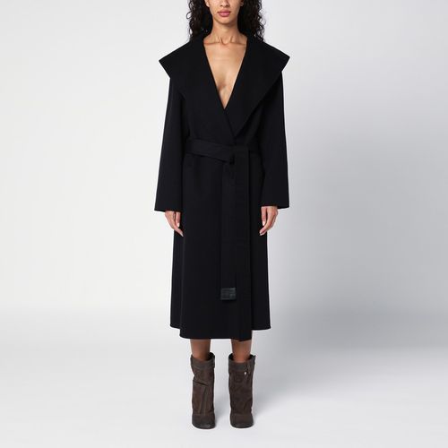 Black wool and cashmere coat - Loewe - Modalova