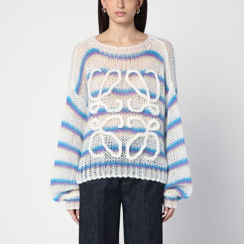 Maglione bianco/multicolore con logo Anagram - Loewe - Modalova