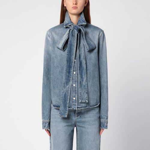 Camicia in denim con fiocco - Loewe - Modalova