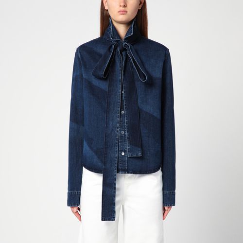 Camicia indaco in denim con fiocco - Loewe - Modalova