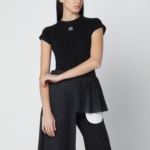 T-shirt Small-Fit nera in misto cotone - Loewe - Modalova