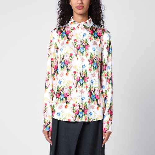 Camicia con stampa floreale in seta - Loewe - Modalova