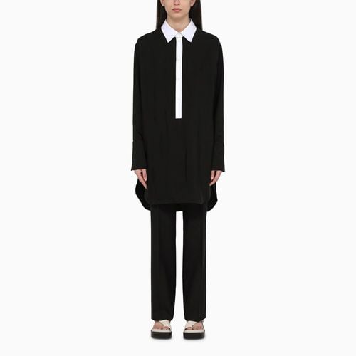 Black viscose chemisier dress - Loewe - Modalova