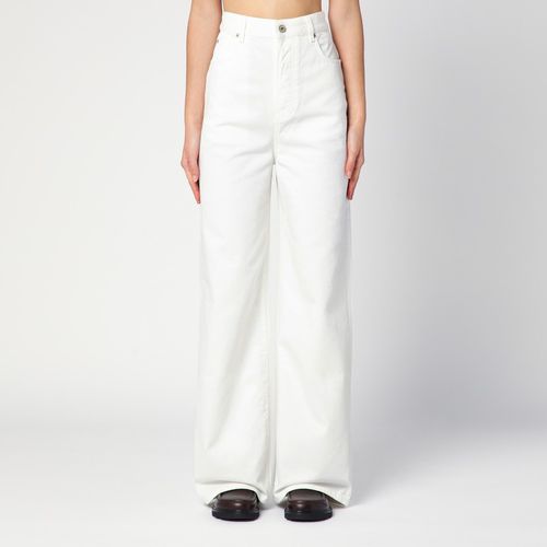 High-waisted white denim jeans - Loewe - Modalova