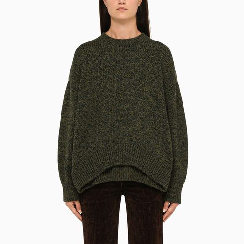 Wandelbarer Pullover mit Rundhalsausschnitt khaki - Loewe - Modalova