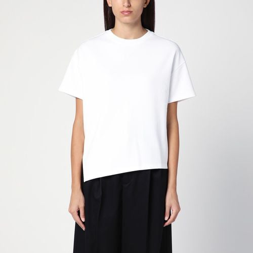 T-shirt asimmetrica bianca in misto cotone - Loewe - Modalova