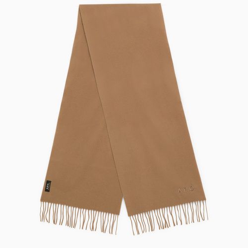 Sciarpa Ambroise Brodée beige in lana vergine - A.P.C. - Modalova