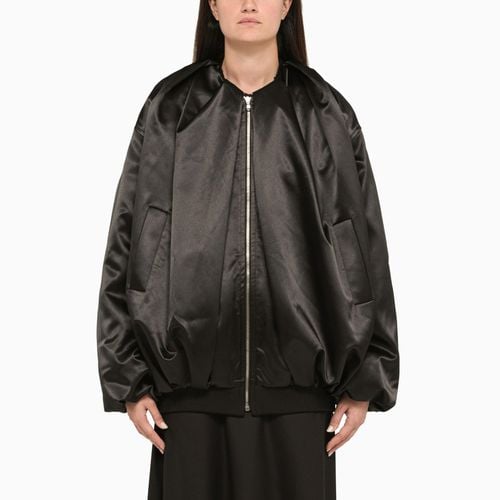 Black satin bomber jacket - We11done - Modalova