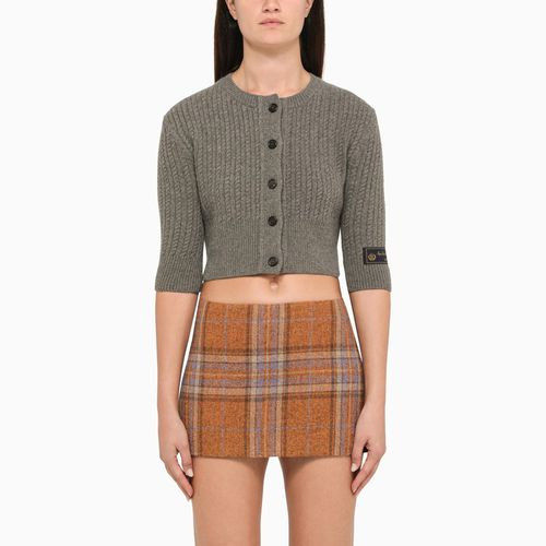 Graue Cropped-Strickjacke - We11done - Modalova