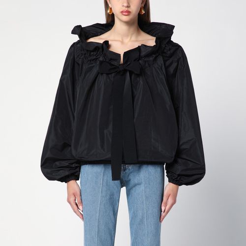 Shirt with black balloon sleeves - Patou - Modalova