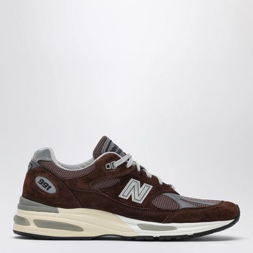 Brown sneaker Made in UK 991v2 - New Balance - Modalova